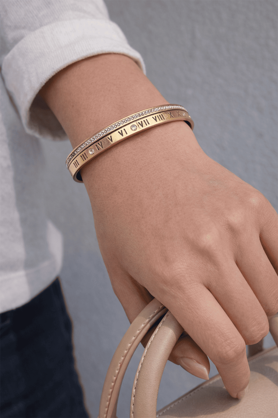 The Eternity Roman Inscribed Cuff - Image 3