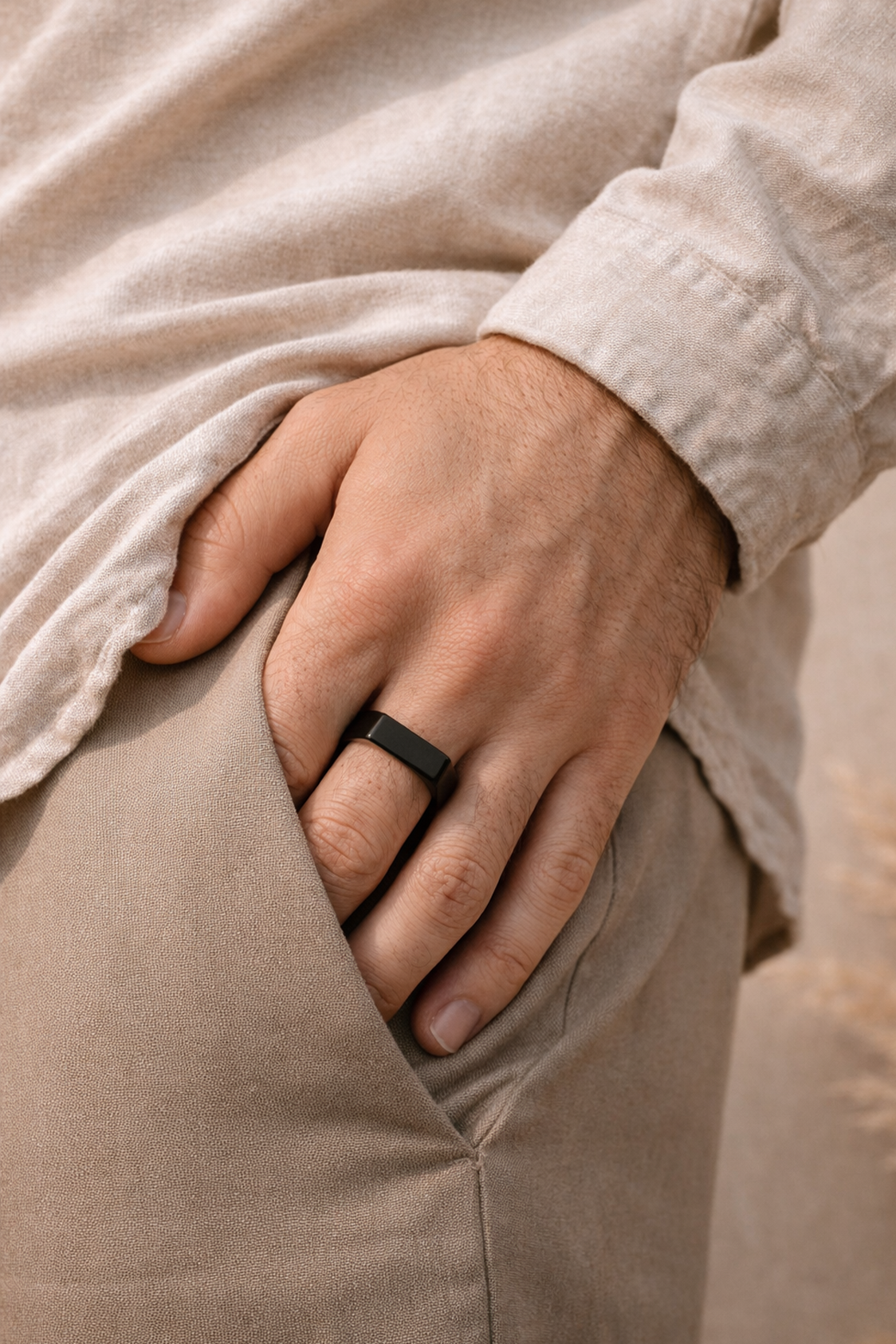 The Obsidian Edge Signet Ring - Image 6