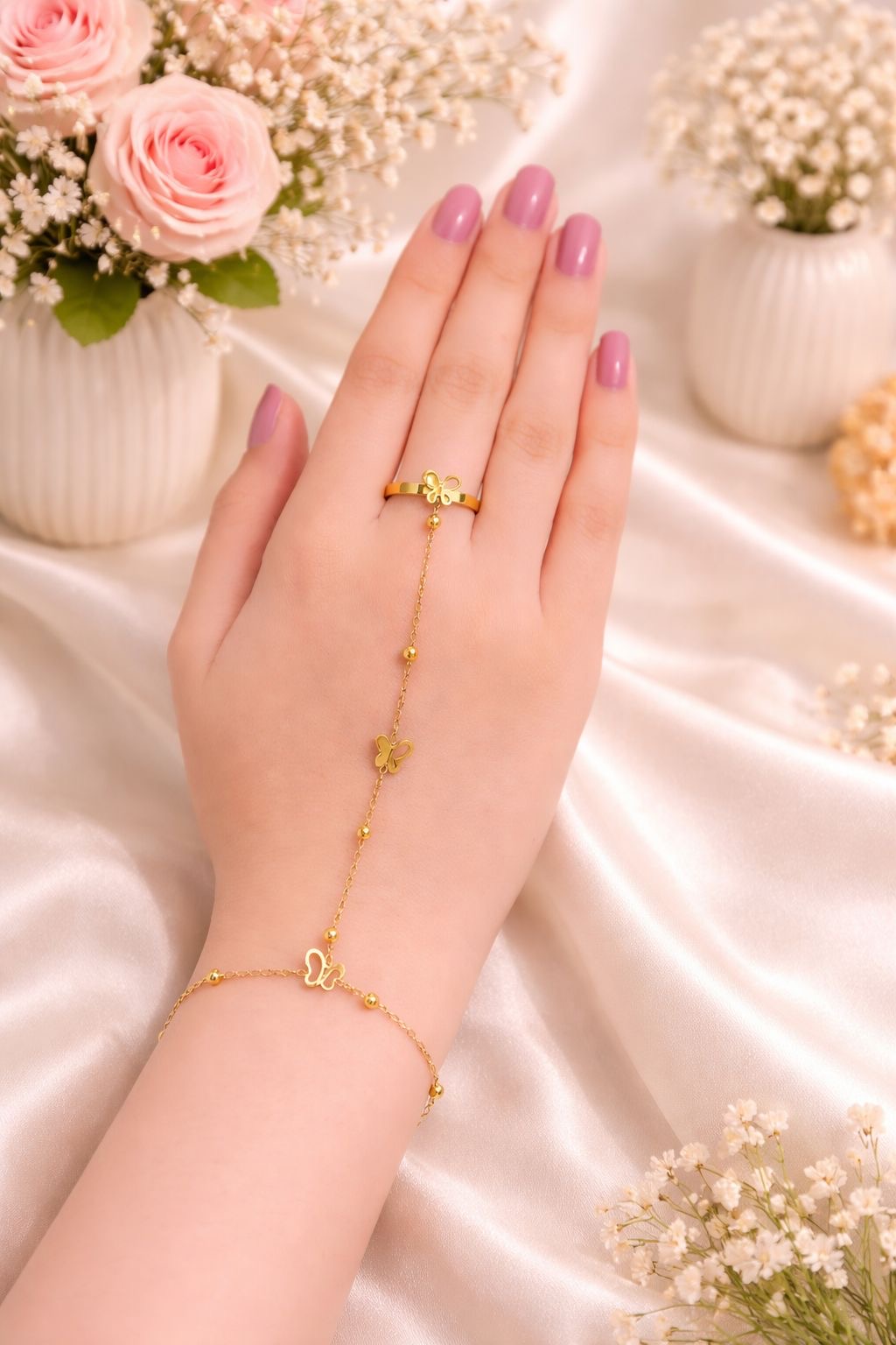 BUTTERFLY HAND BRACELET - Image 2