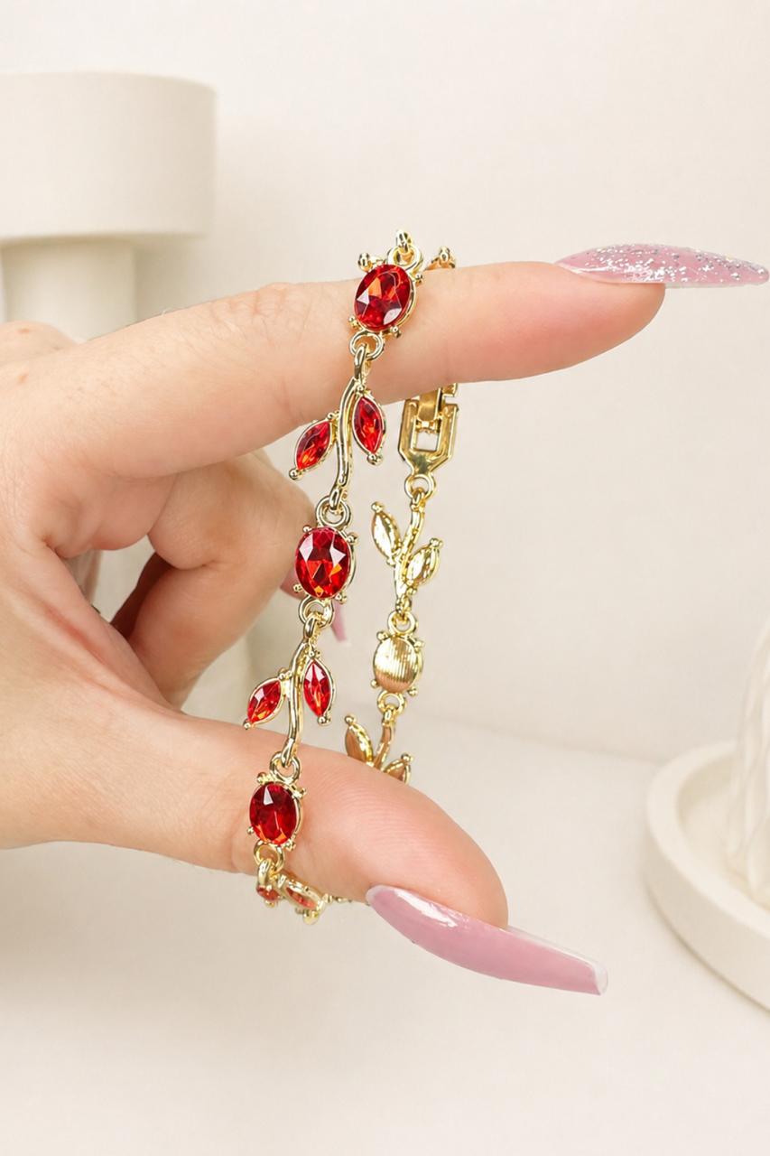 The Crimson Tulip Vine Braclet - Image 4