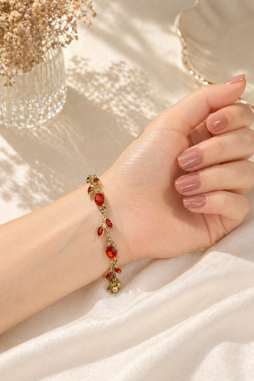 The Crimson Tulip Vine Braclet - Image 2