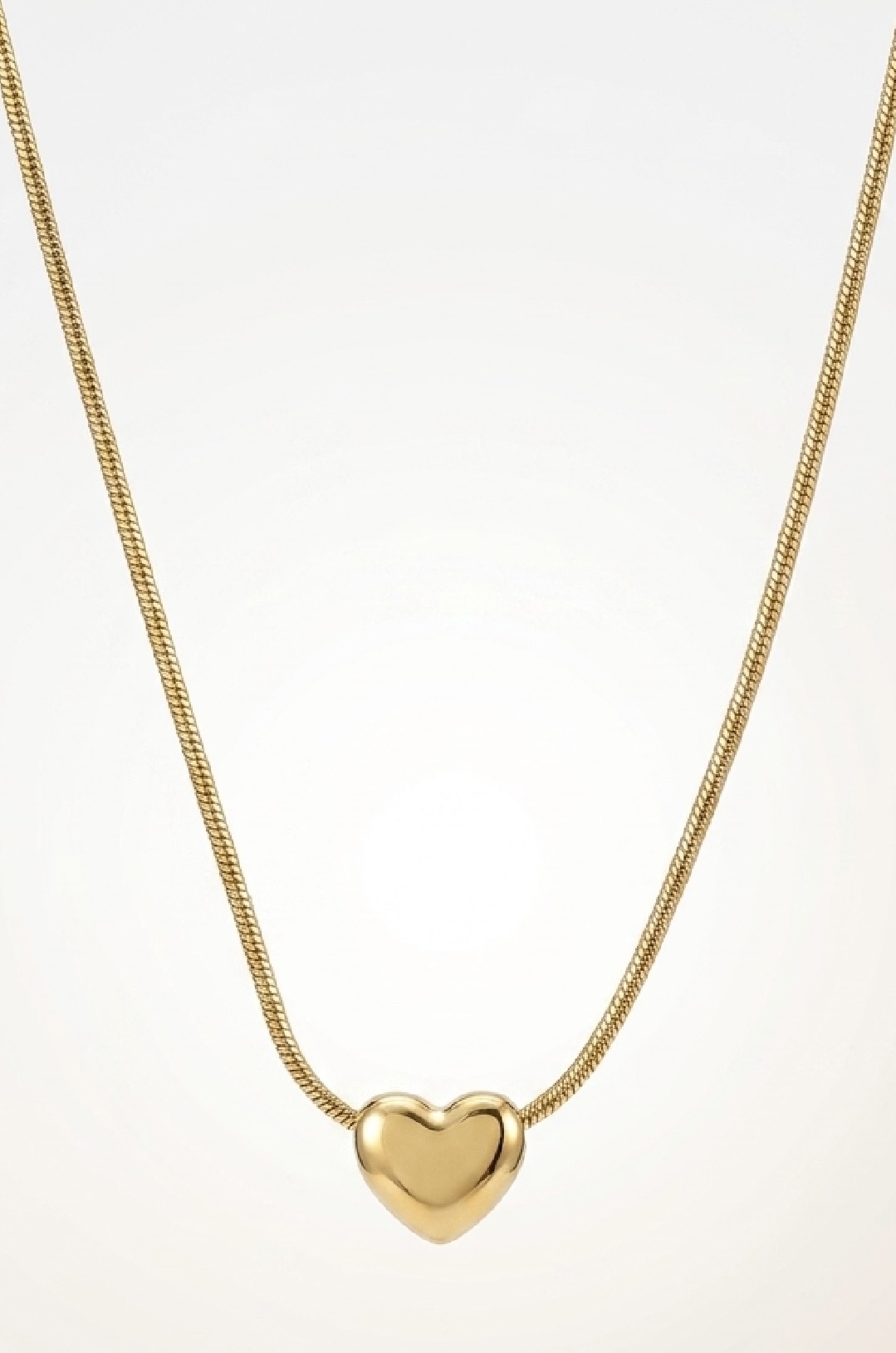 QUILTED NOIR HEART NECKLAC - Image 3