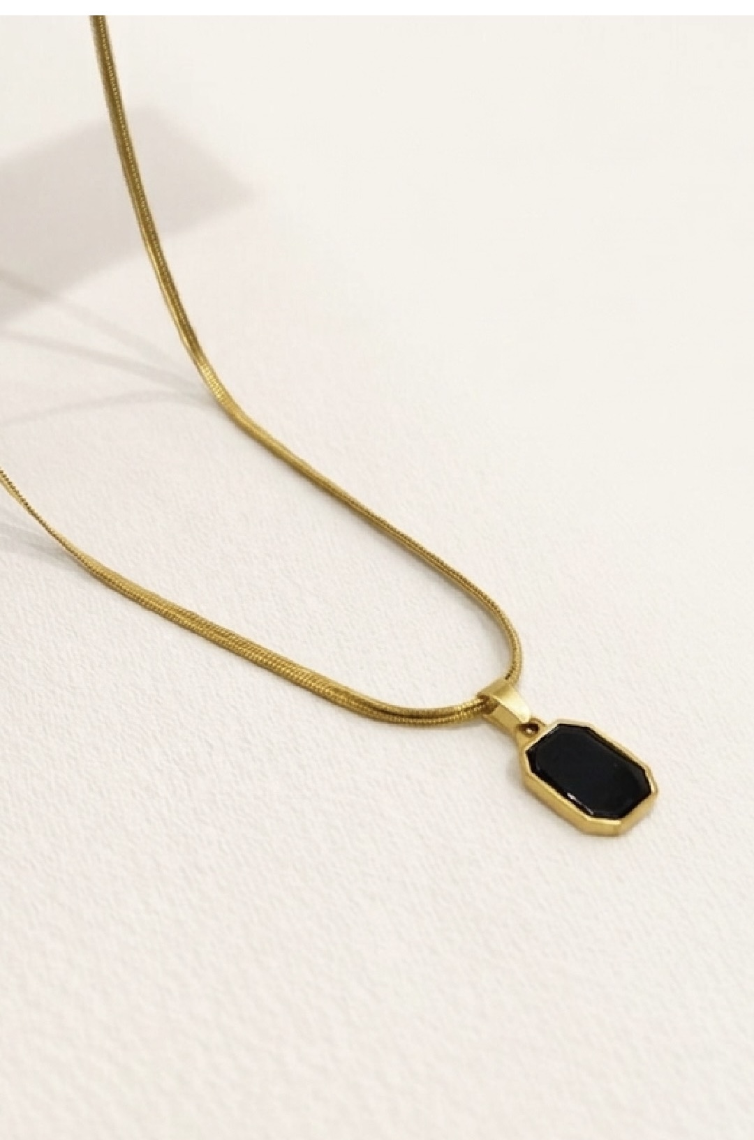 Gold-Tone Snake Chain Necklace