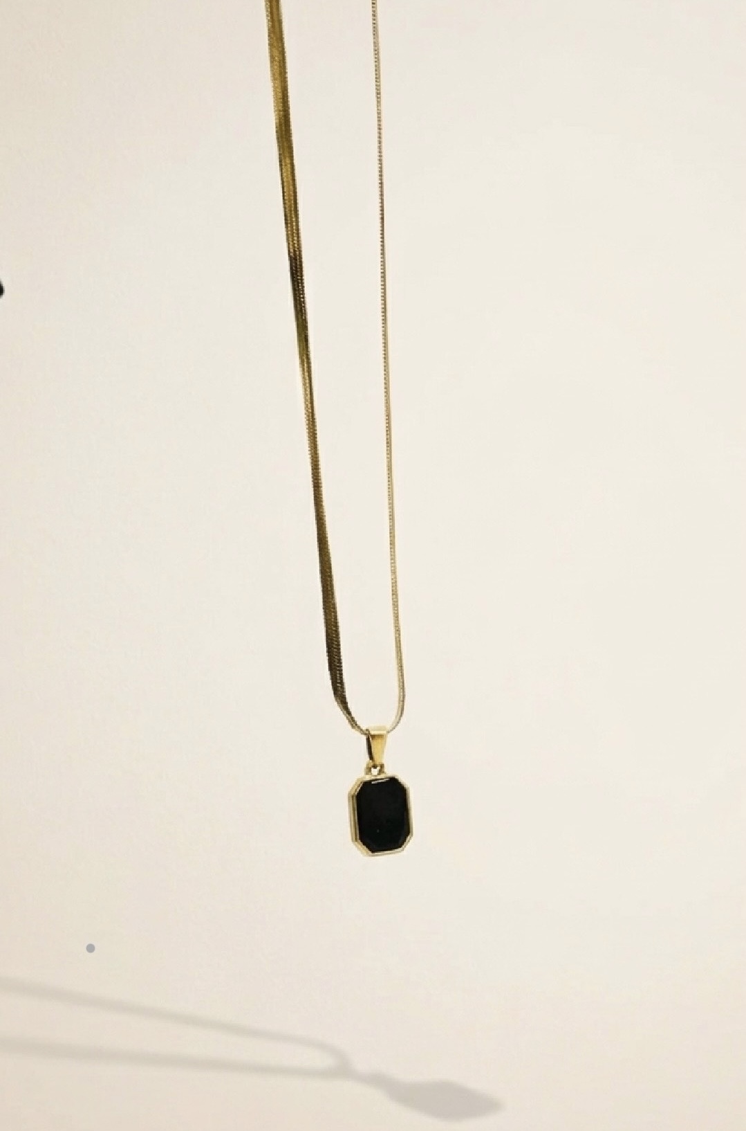 Gold-Tone Snake Chain Necklace - Image 3