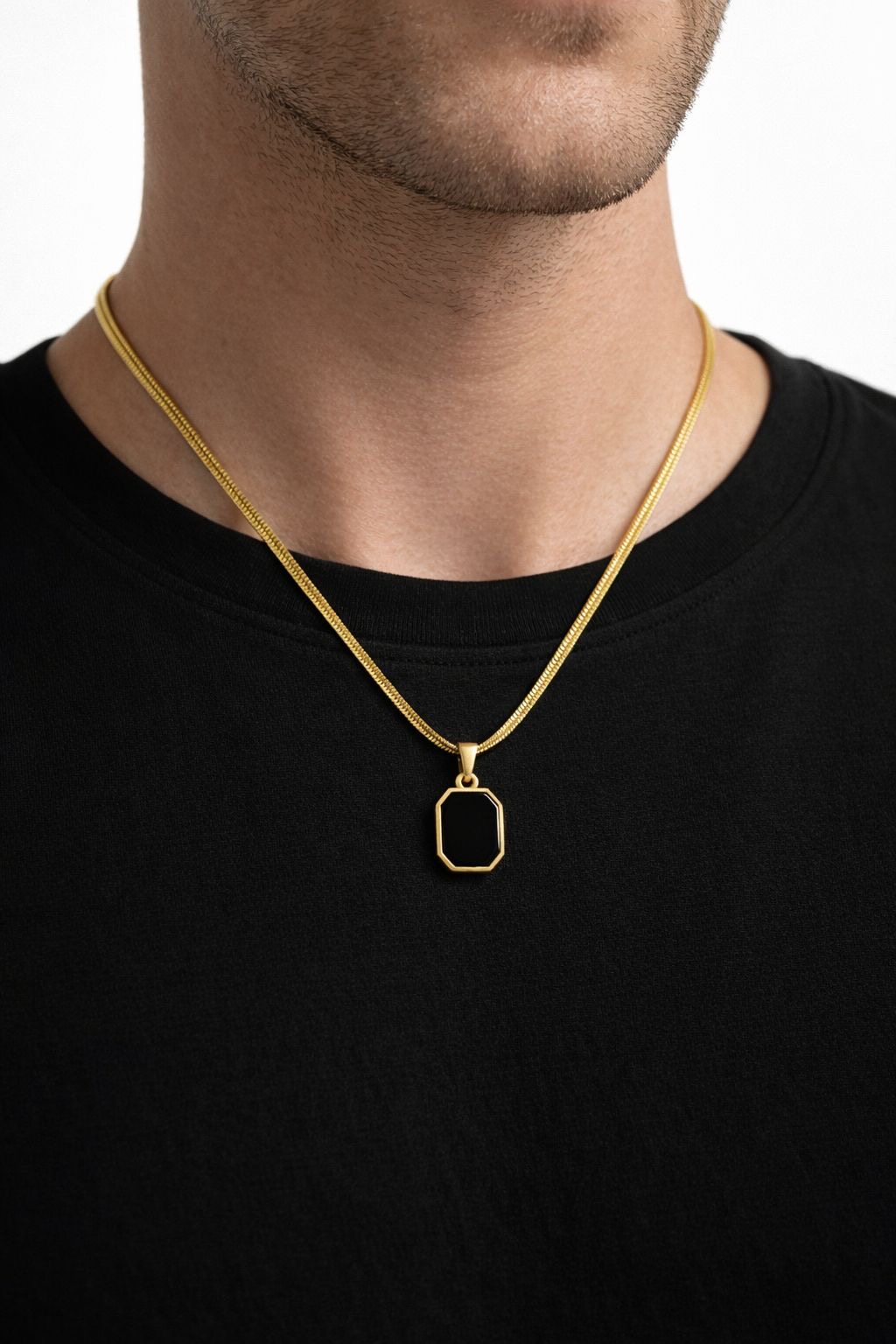 Gold-Tone Snake Chain Necklace - Image 2