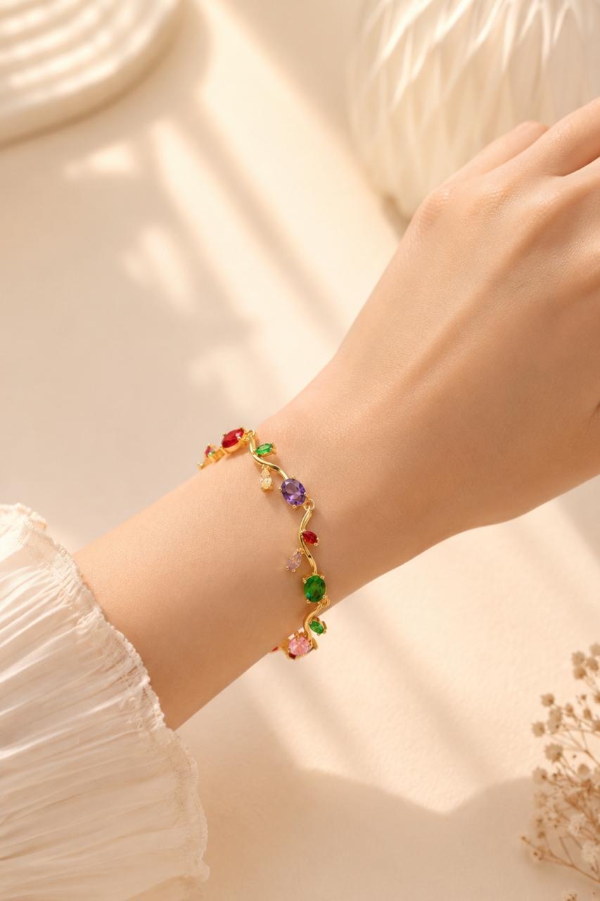 Vibrant Garden Tulip Bracelet - Image 2