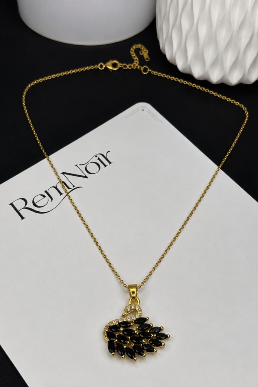 The Midnight Swan Necklace