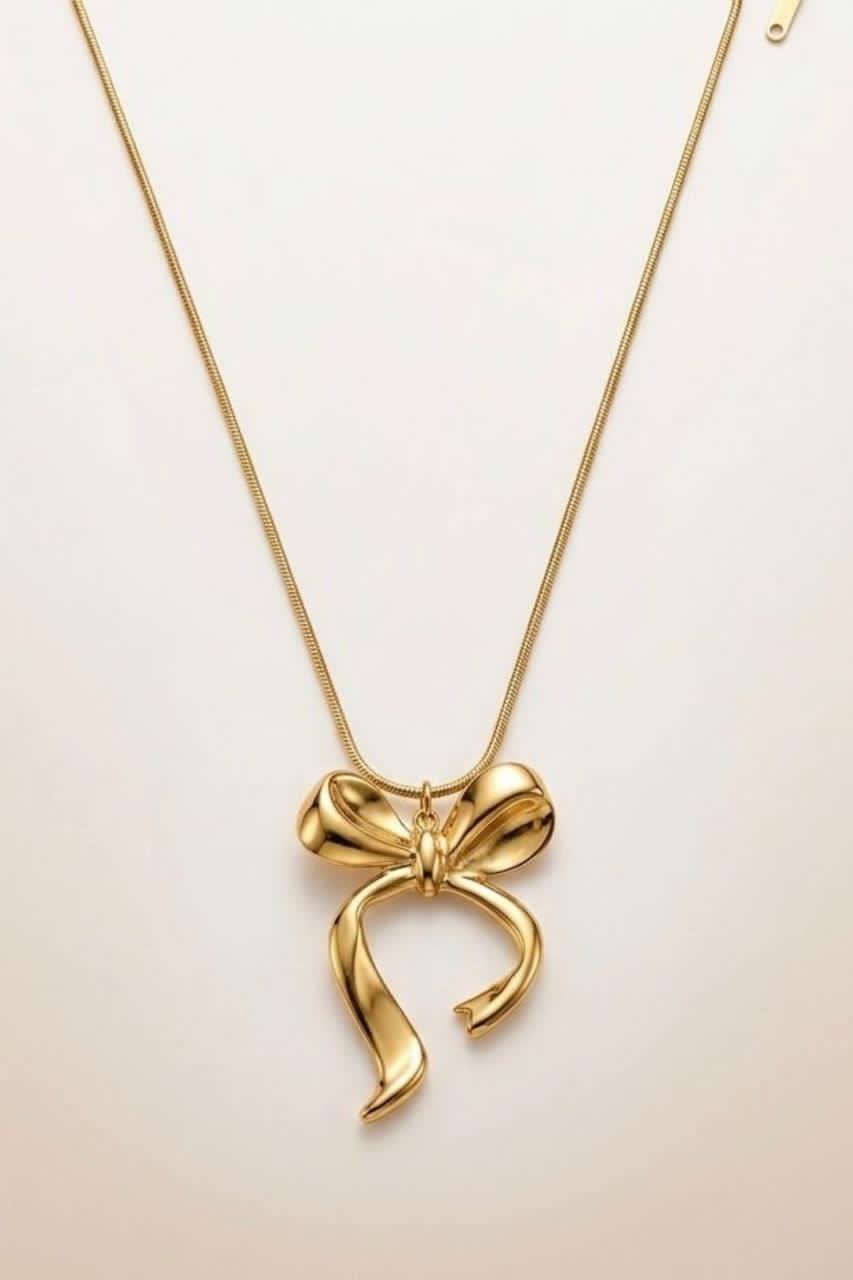 The Gilded Ribbon Necklace - Image 3