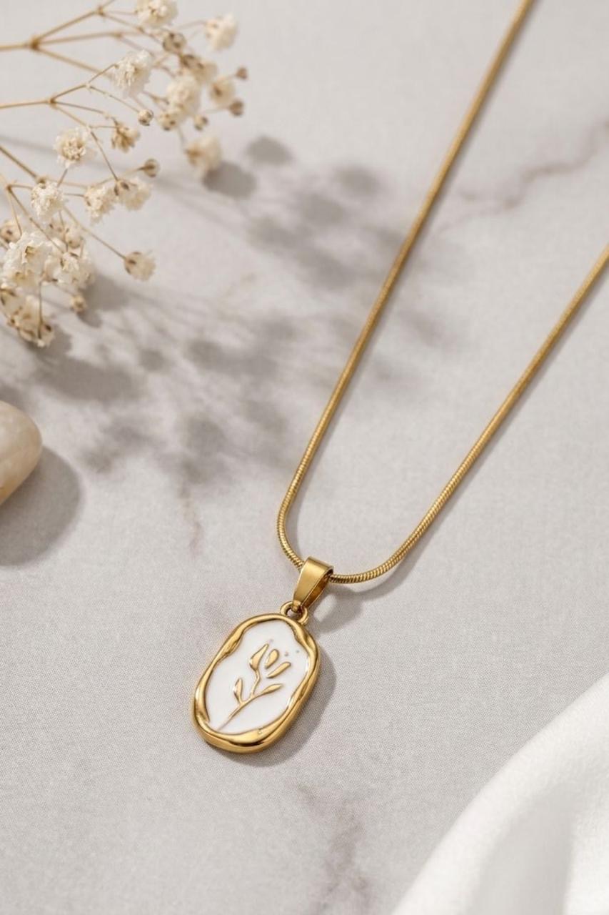 Rose Vine Tulip Necklace - Image 3