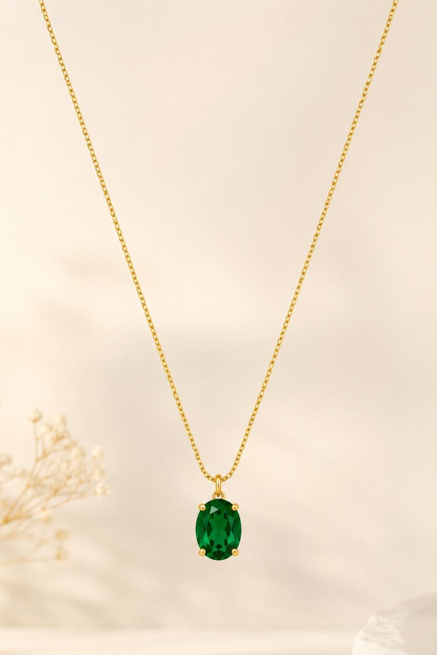The Emerald Aura Necklace
