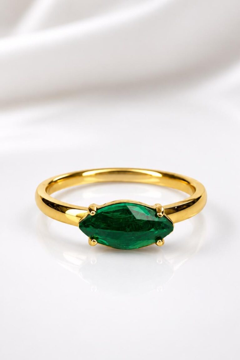 The Verdant Marquise Ring