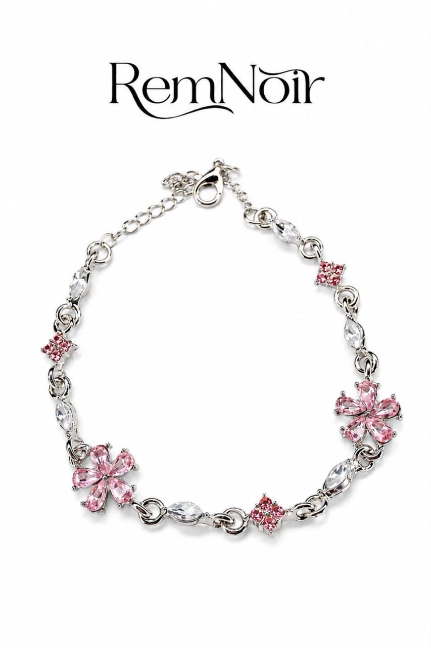 Pink Rose Petal Bracelet
