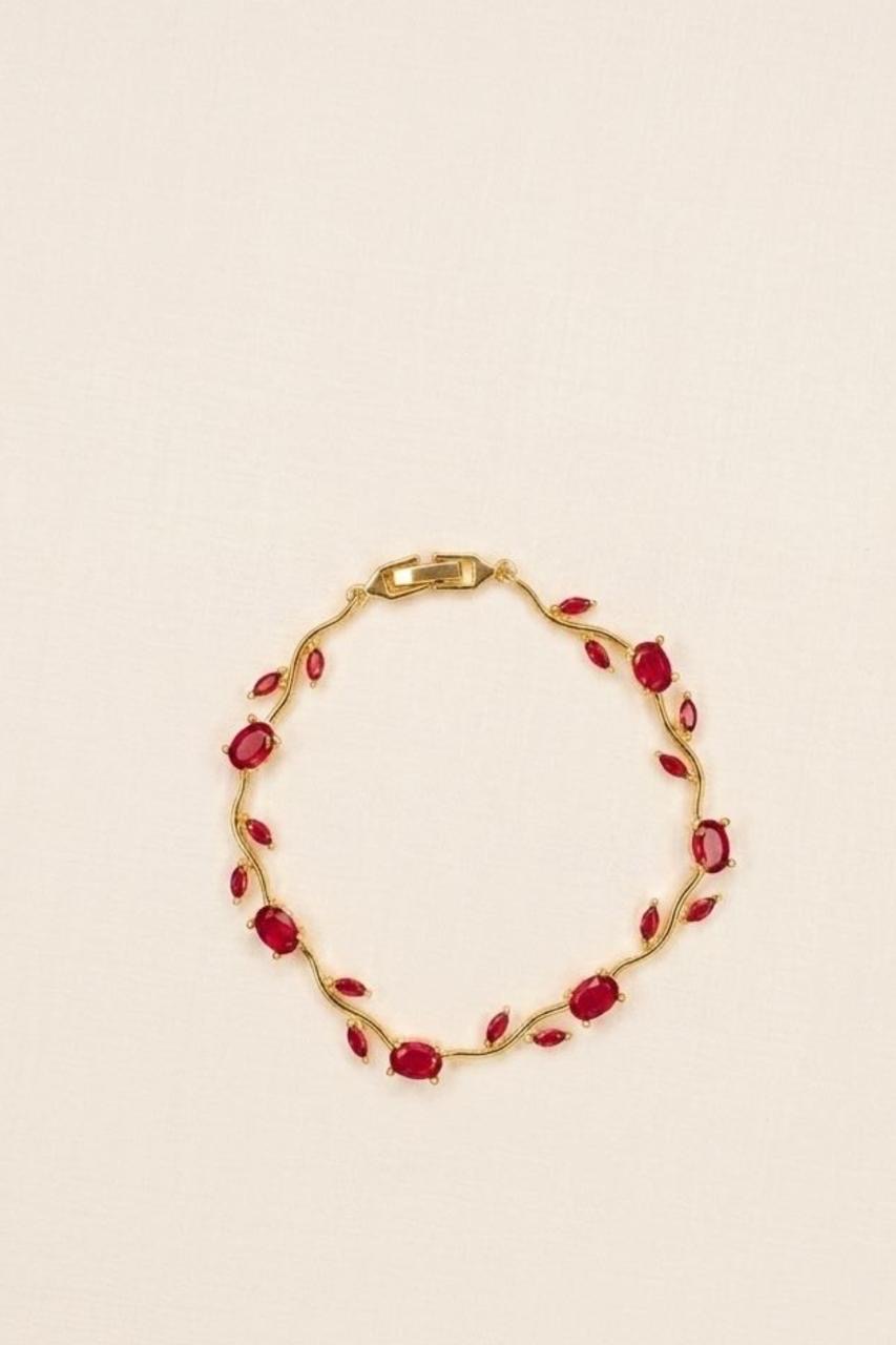 Scarlet Bloom Tulip Bracelet