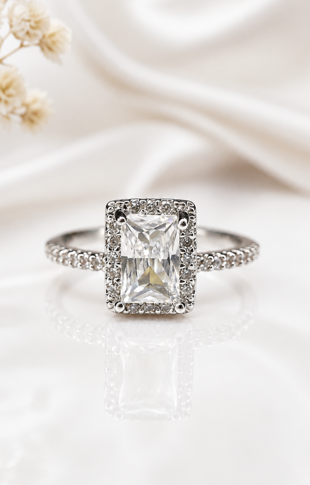Cubic White Zarcon Ring