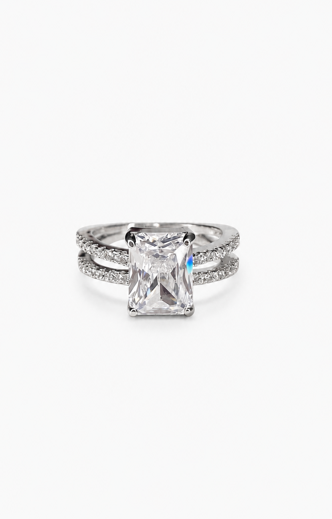 Emerald Cut Solitaire Ring