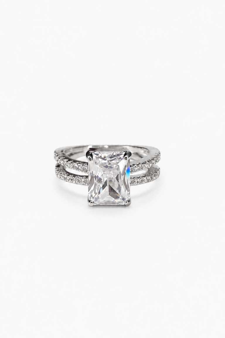 Emerald Cut Solitaire Ring