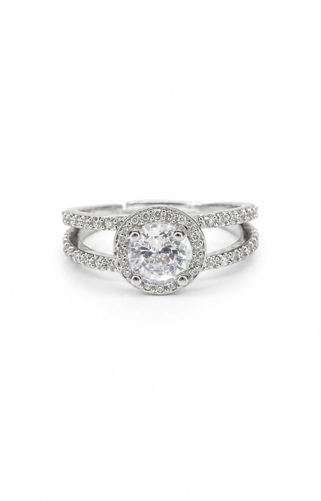 Halo Double Band Ring