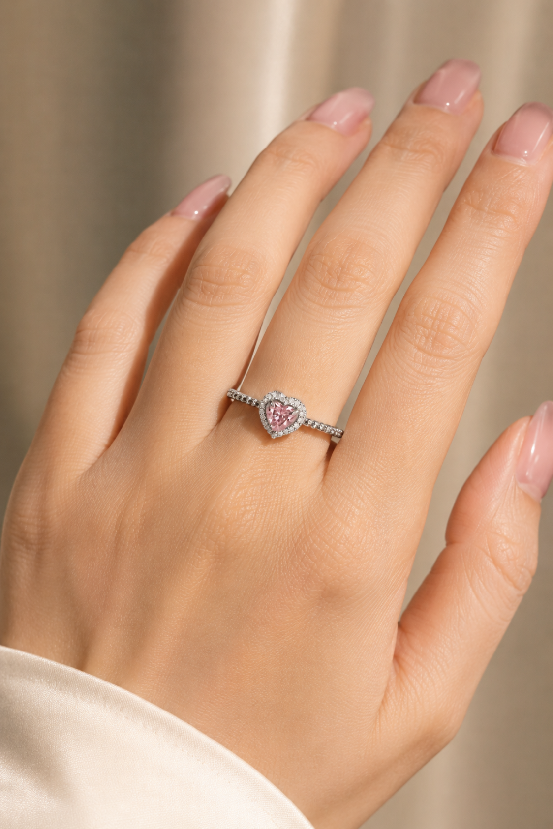Pink Heart Ring - Image 3