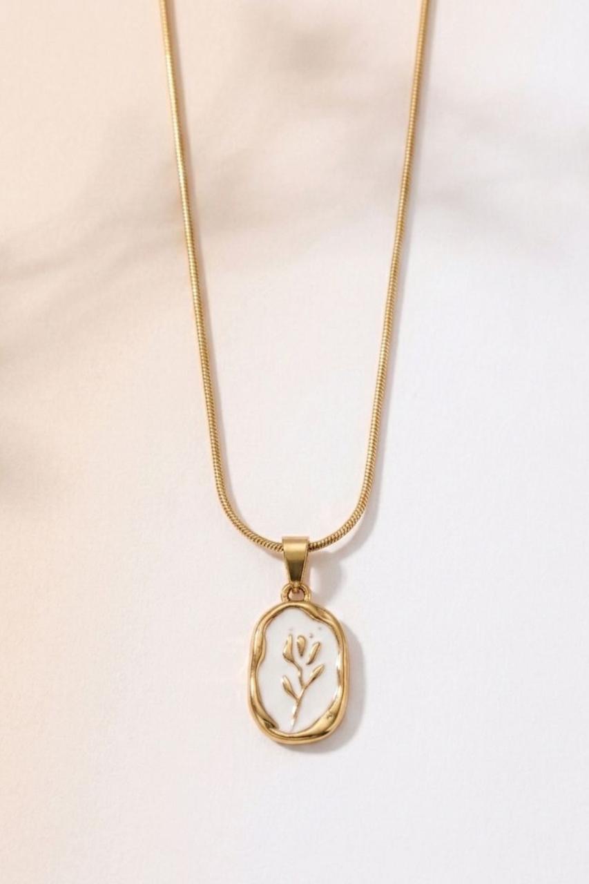 Rose Vine Tulip Necklace