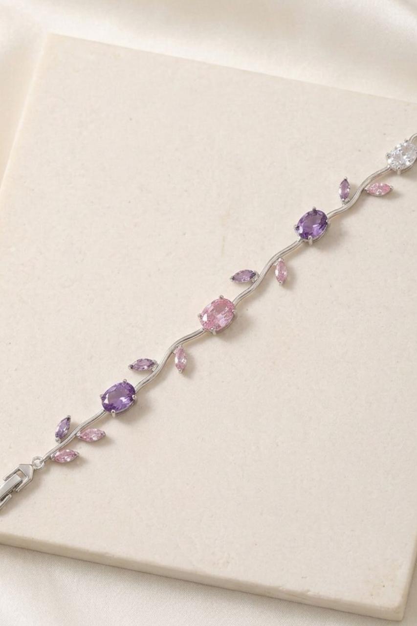 Silver Chain Multicolour Stone - Image 3