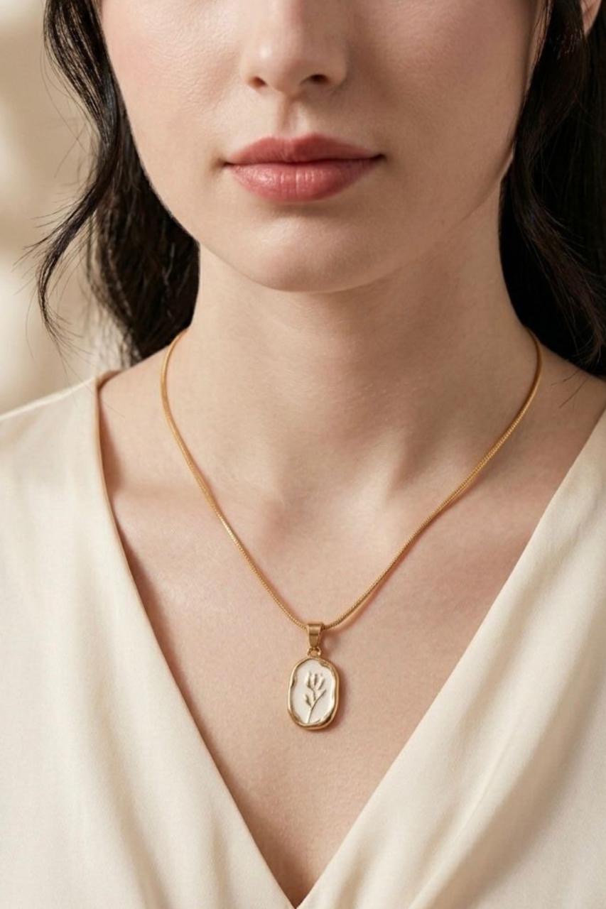 Rose Vine Tulip Necklace - Image 2