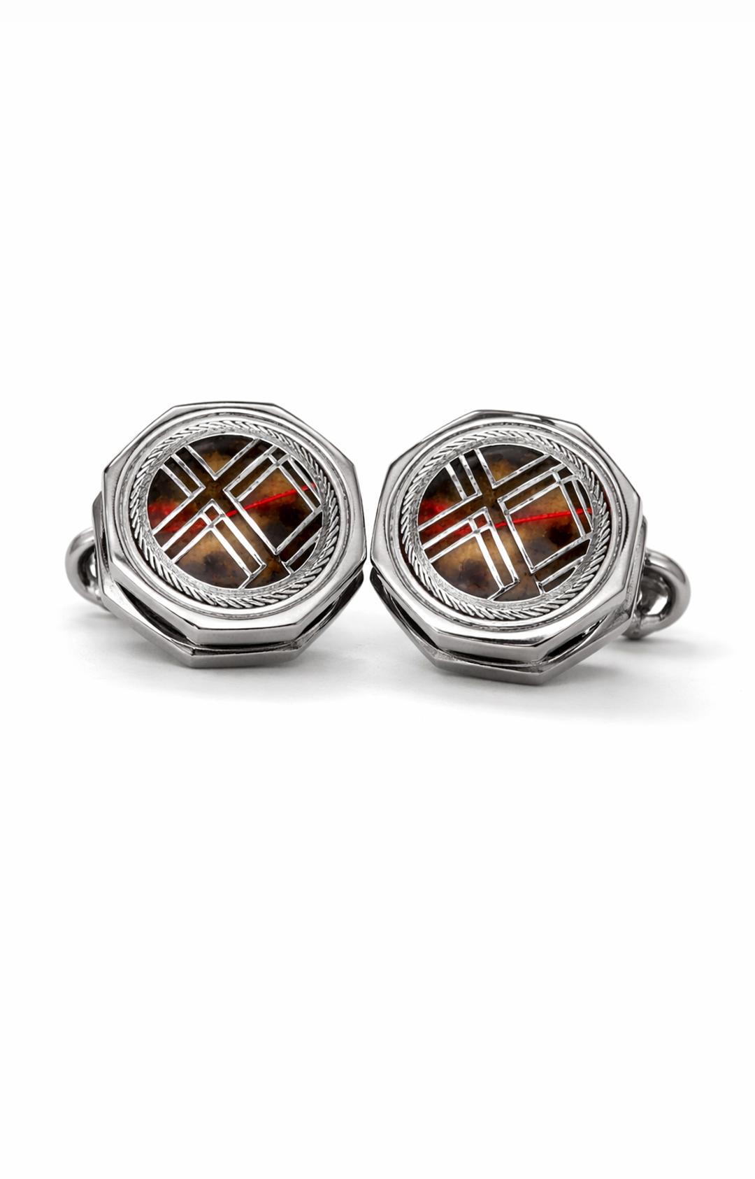NOIR CREST CUFFLINKS