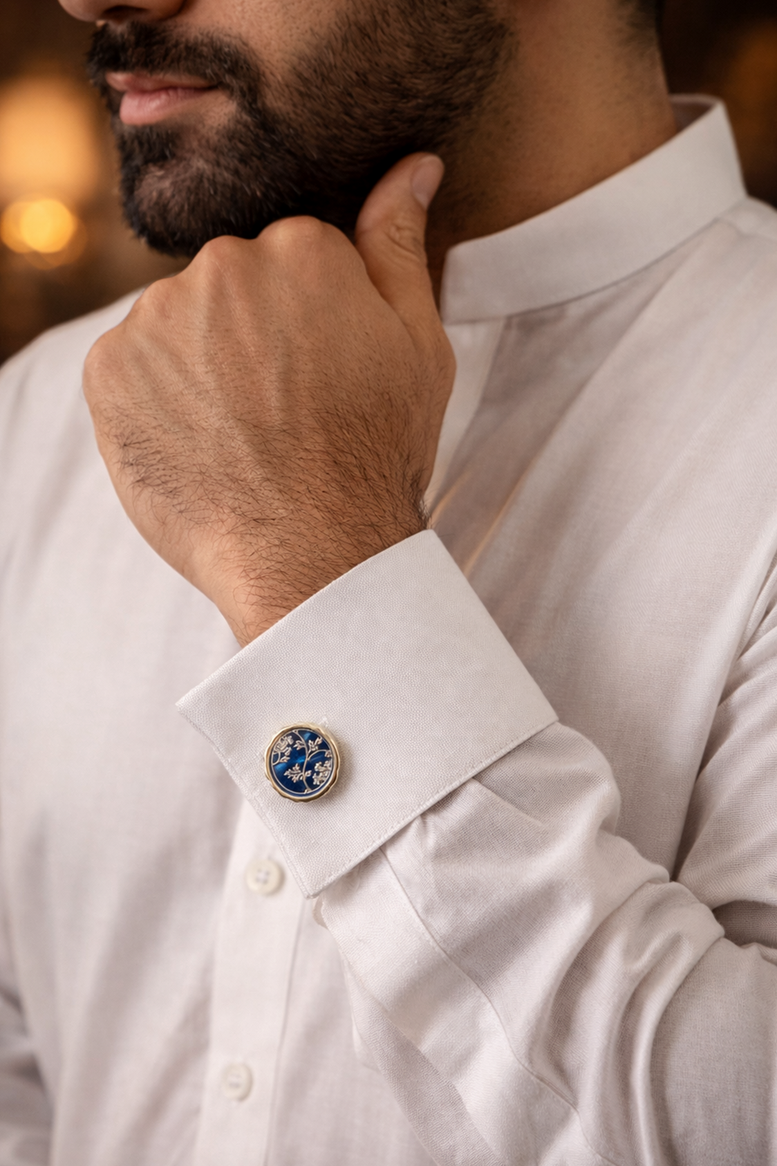 ROYAL AZURE CUFFLINKS - Image 2
