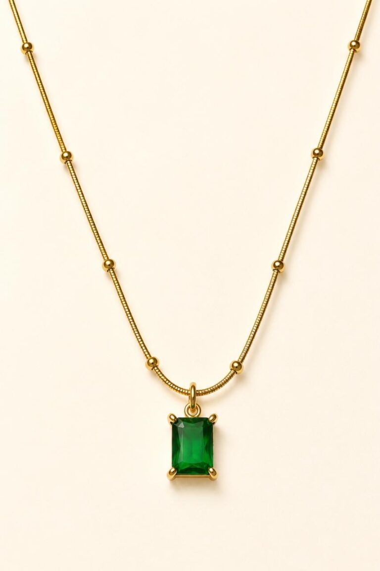 Emerald Cut Solitaire Pendant