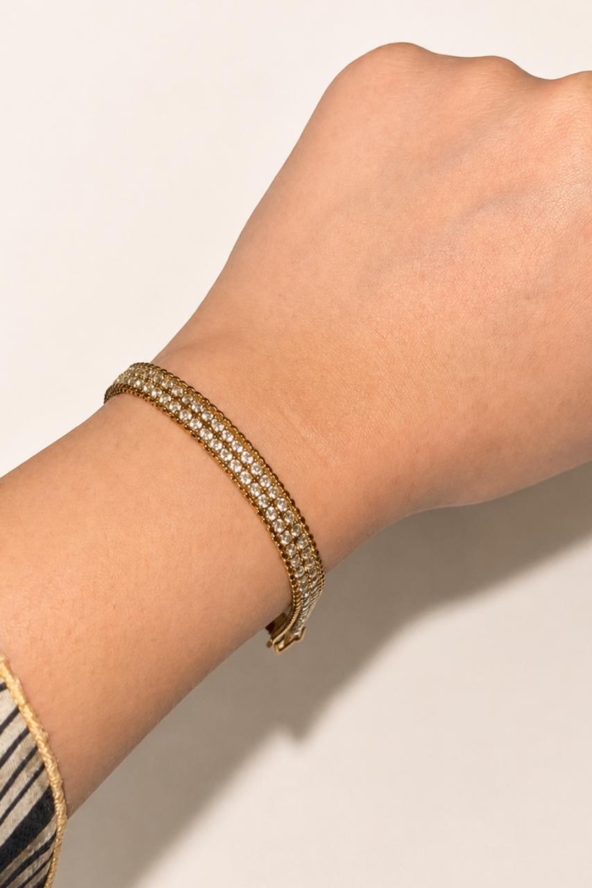 Gold Crystal Bracelet - Image 2