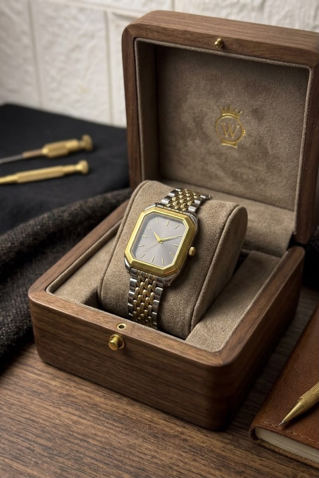 The Lumina Octagon Two tone watch - Image 4