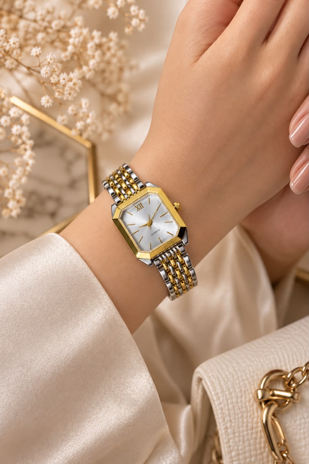 The Lumina Octagon Two tone watch - Image 3